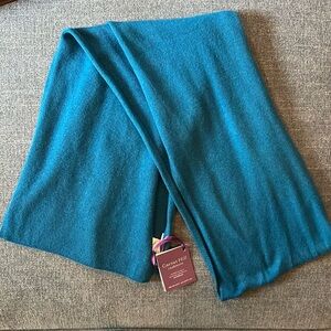 *NWT* Garnet Hill Teal Cashmere Scarf